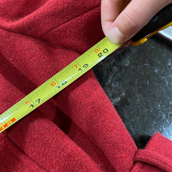 Red Pea Coat - Picture 7 of 7